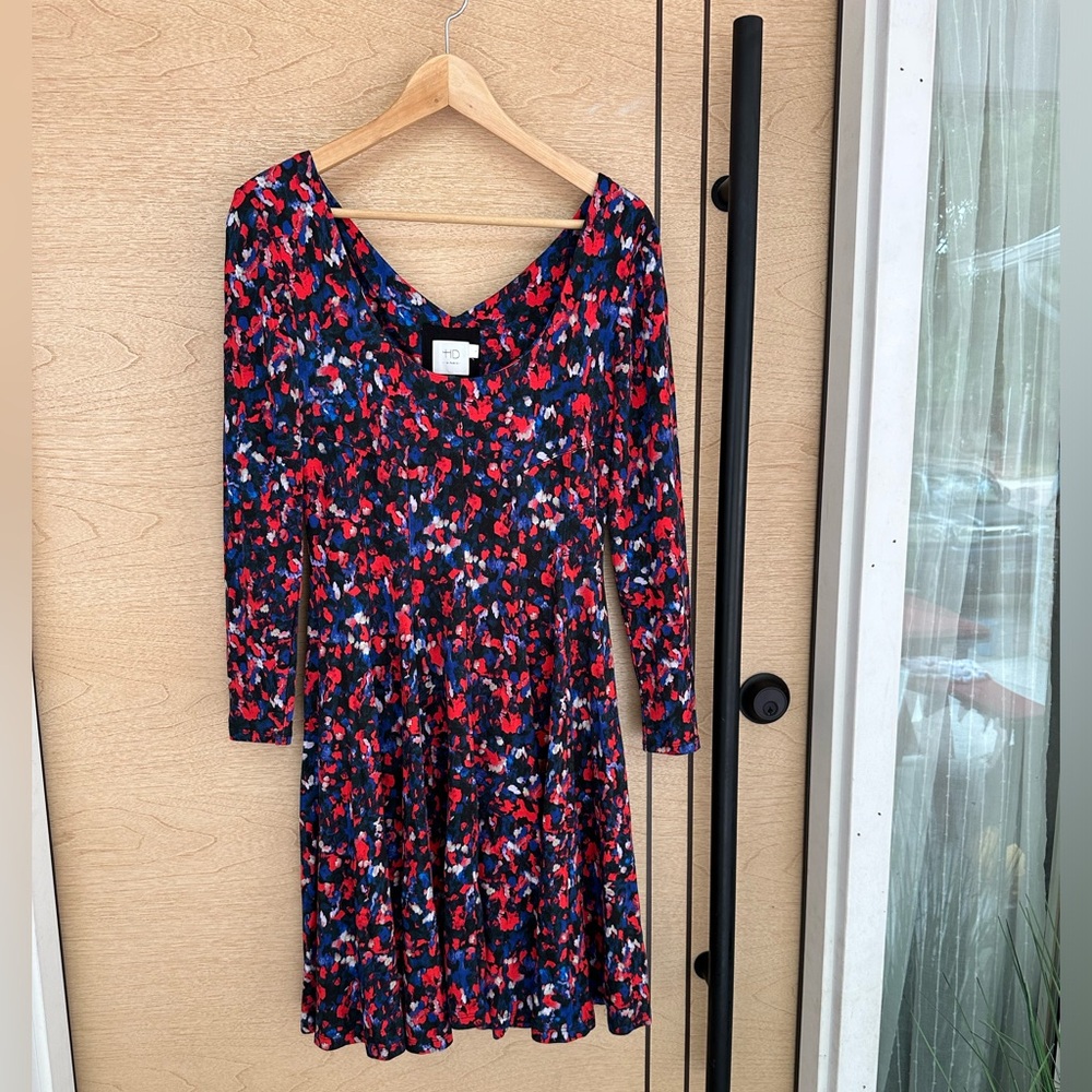 Anthropologie (HD in Paris) long sleeves, floral dress. Size s.